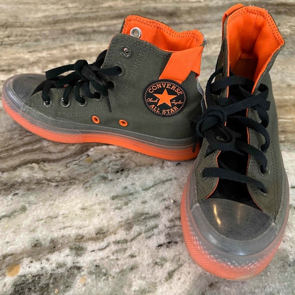 Converse Chuck Taylor All Star CX Hi Olive Cargo Khaki Orange Women Size 5.5 - Picture 6 of 8